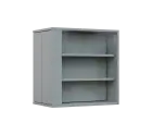 RE VTB - 350 vitrína s bočním výsuvem, 600x600x350, šedá
